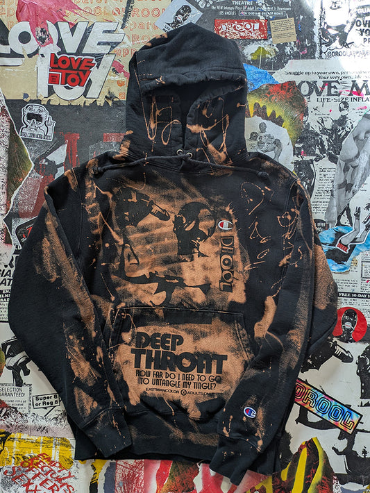 FOMO Collection - Collage Champion Reverse Weave Hungry / Deep Throat Hoodie - M - 12321