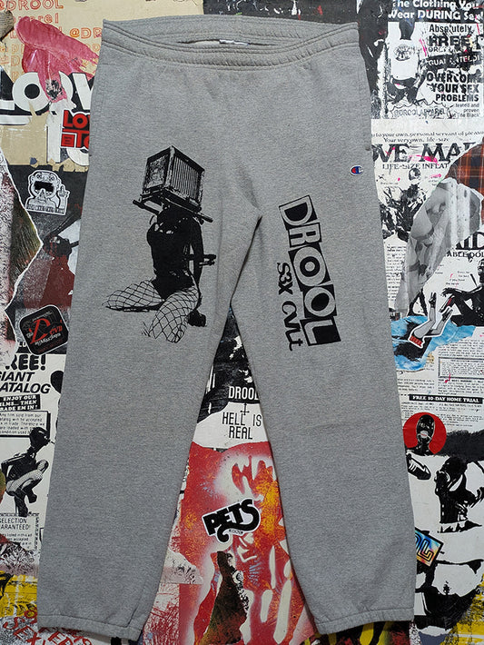FOMO Collection - Champion Box Head Joggers - L(Waist = 38", Inseam = 30", Length = 40") - 12412