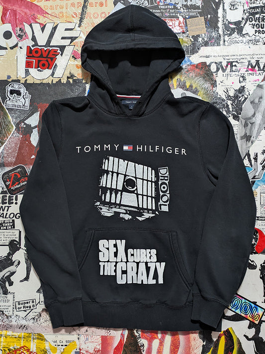 FOMO Collection - Collage Tommy Hilfiger Glory Box / S3x Cures The Crazy Hoodie - M - 12417