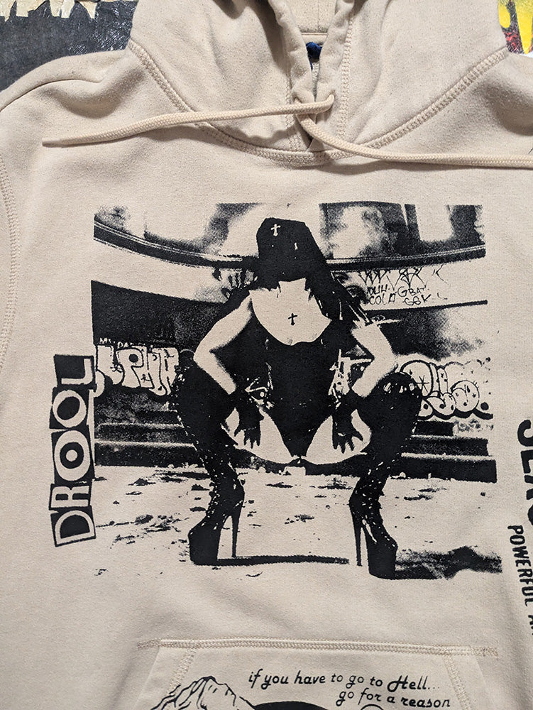 FOMO Collection - Collage Rubber Nun In Pittsburgh / Devil In Miss Jones Hoodie - M - 12418