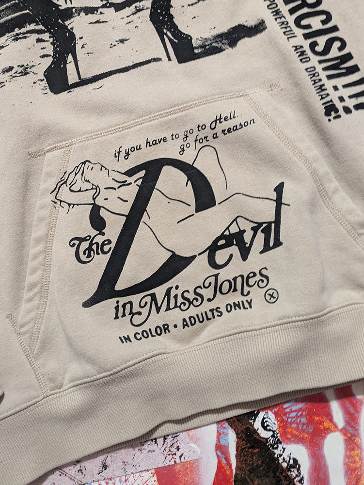 FOMO Collection - Collage Rubber Nun In Pittsburgh / Devil In Miss Jones Hoodie - M - 12418