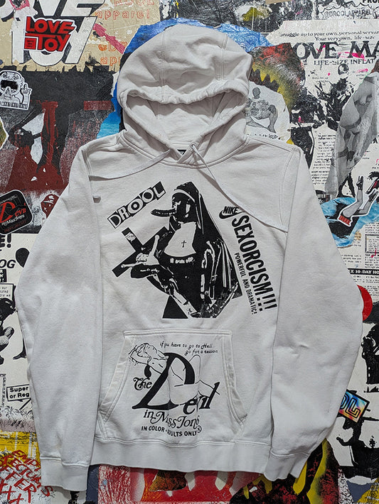 FOMO Collection - Collage Nike Magdalene / Devil In Miss Jones Hoodie - S - 12526