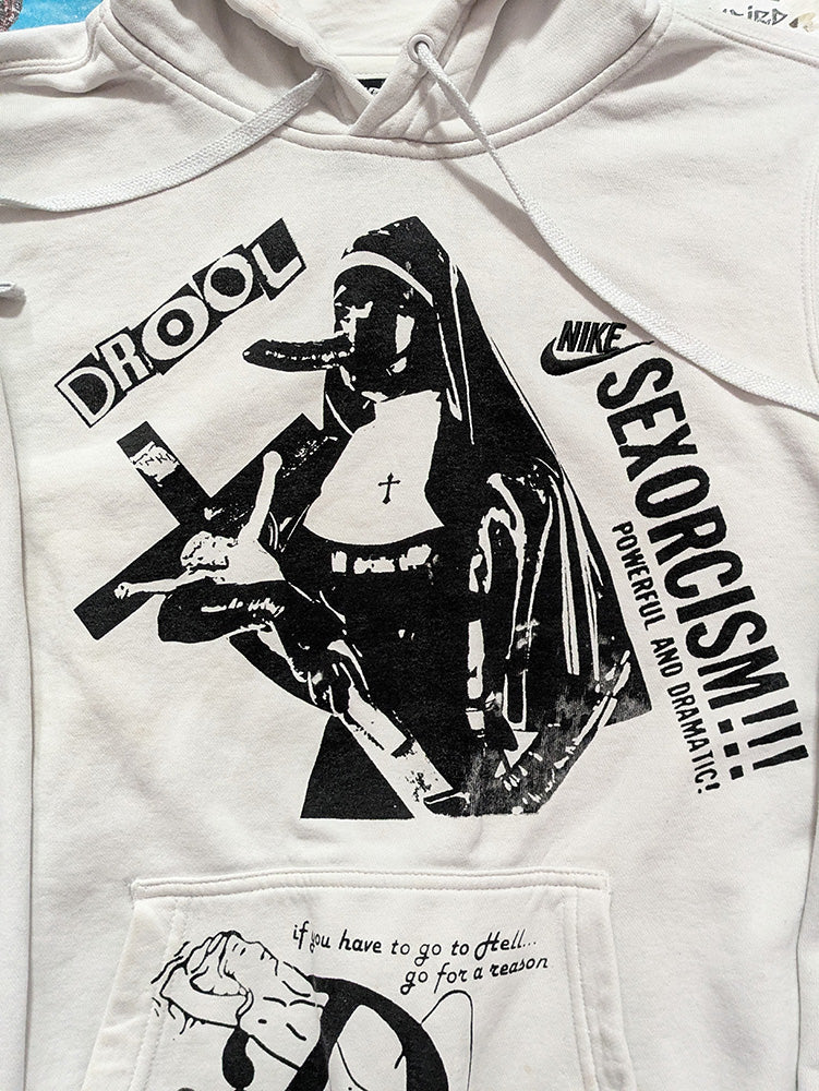 FOMO Collection - Collage Nike Magdalene / Devil In Miss Jones Hoodie - S - 12526