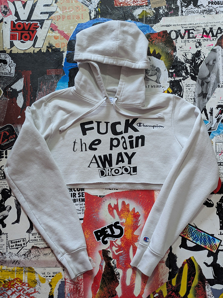 FOMO Collection - Champion FTPA Raw Cut Crop Top Hoodie - S - 12621