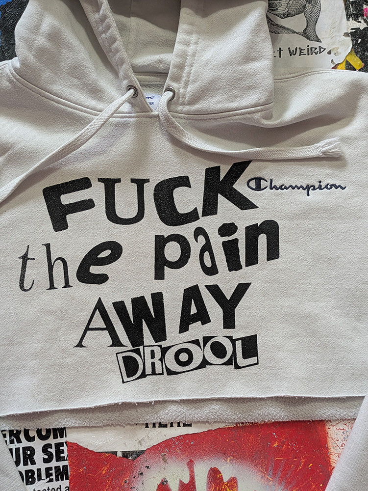 FOMO Collection - Champion FTPA Raw Cut Crop Top Hoodie - S - 12621
