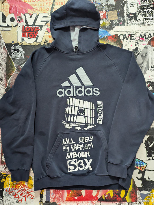 FOMO Collection - DISTRESSED Collage A.D.I.D.A.S Glory Box Hoodie - XL - 12713