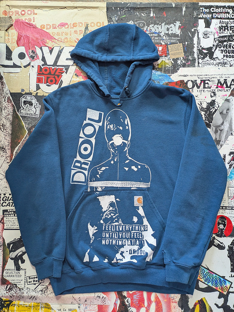 FOMO Collection - Carhartt Collage Manifesto / Feel Everything Raw Cut Hoodie - M - 12810