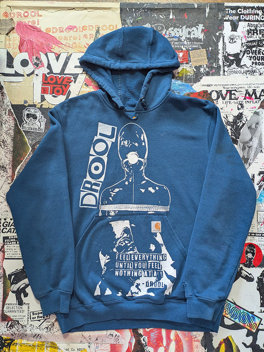 FOMO Collection - Carhartt Collage Manifesto / Feel Everything Raw Cut Hoodie - M - 12810