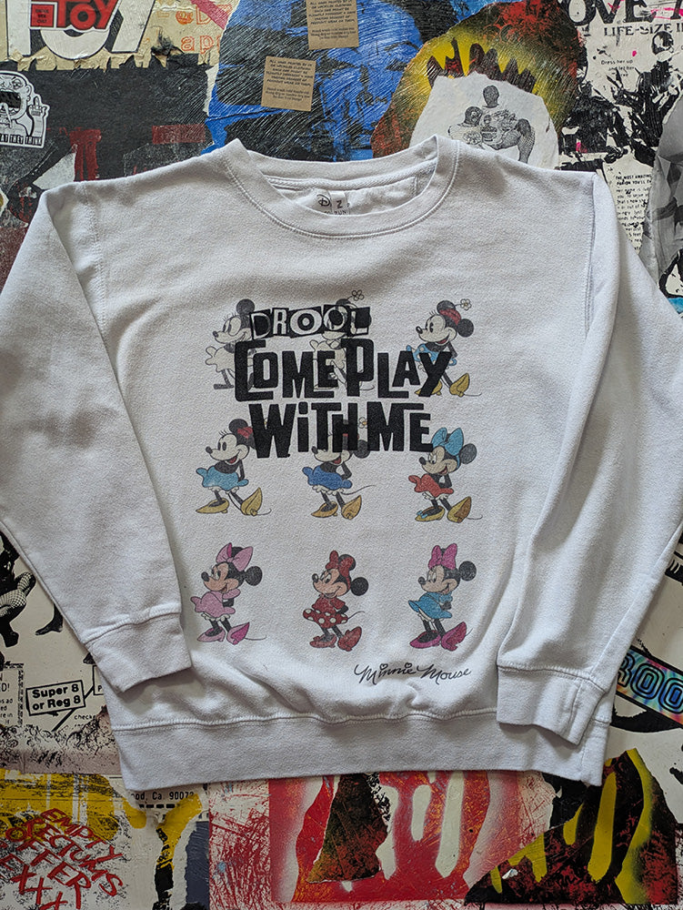 FOMO Collection - Disney Minnie Mouse Come Play With Me Crewneck - M - 1296