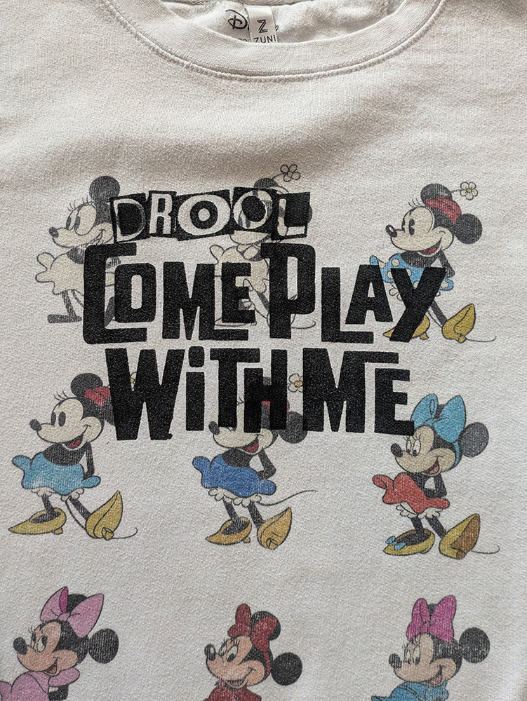 FOMO Collection - Disney Minnie Mouse Come Play With Me Crewneck - M - 1296