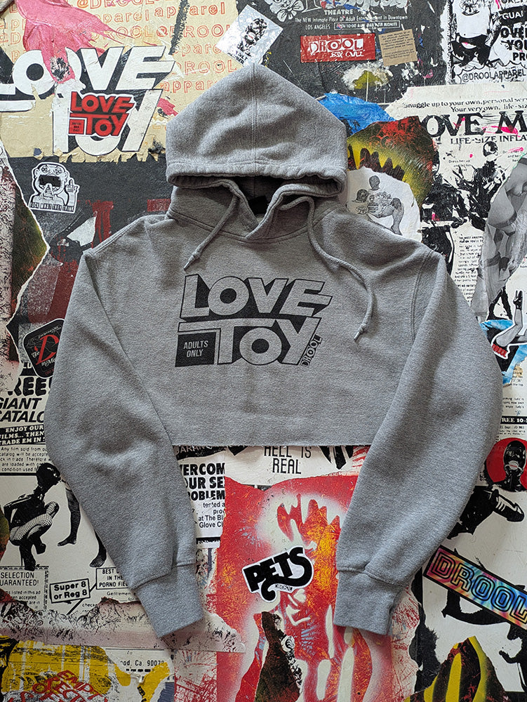 FOMO Collection - Love Toy Raw Cut Crop Top Hoodie - S - 12911