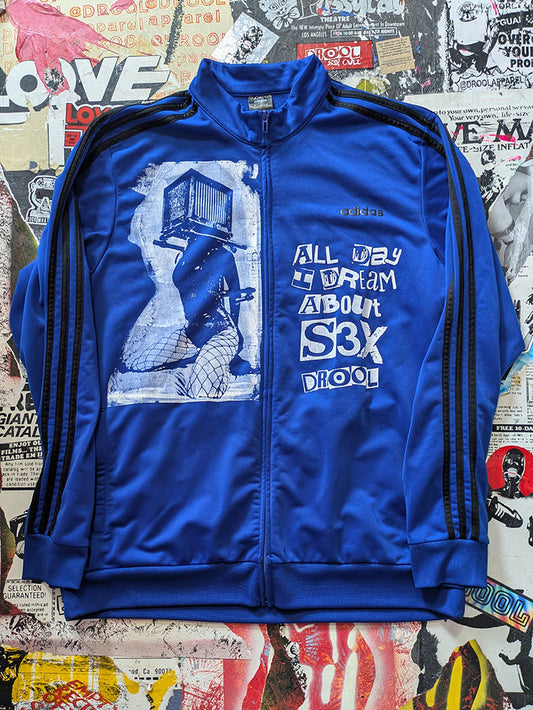 FOMO Collection - A.D.I.D.A.S. Box Head Zip Up Jacket  - 2XL - 12919