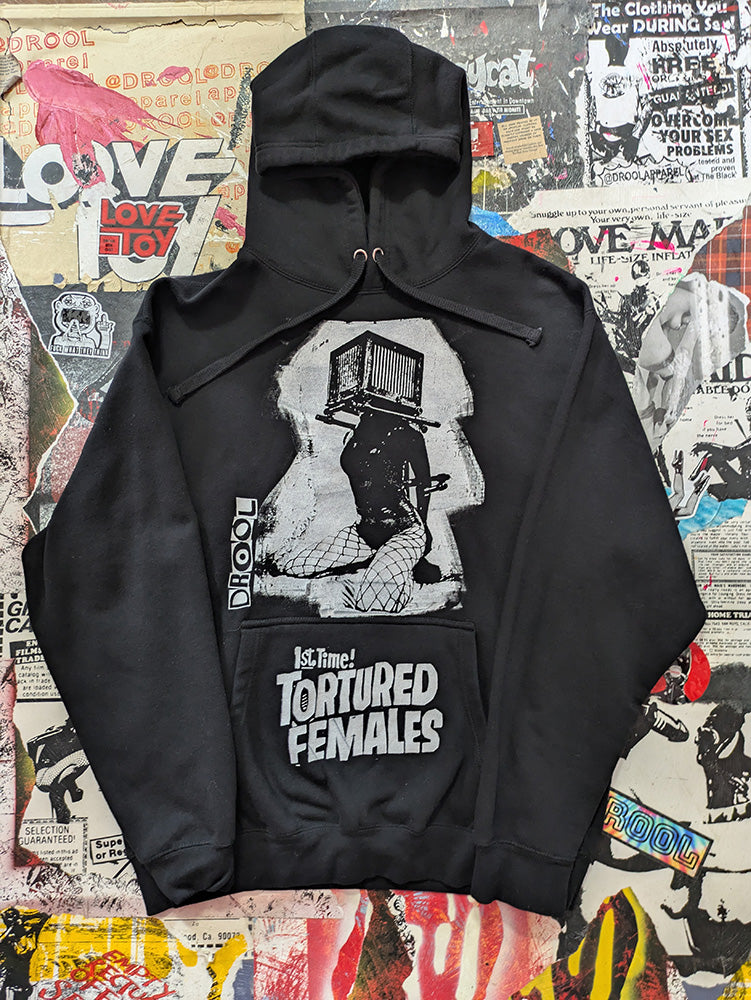 FOMO Collection - Collage Box Head / Tortured Females Hoodie  - XL - 12922