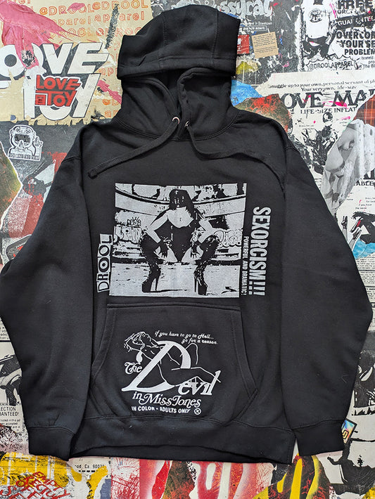 FOMO Collection - Collage Rubber Nun In Pittsburgh / Devil In Miss Jones Hoodie  - L - 12925