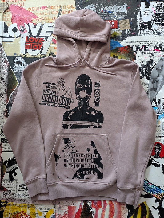 FOMO Collection - Collage Manifesto / Feel Everything / Drool Doll Hoodie  - L - 12926