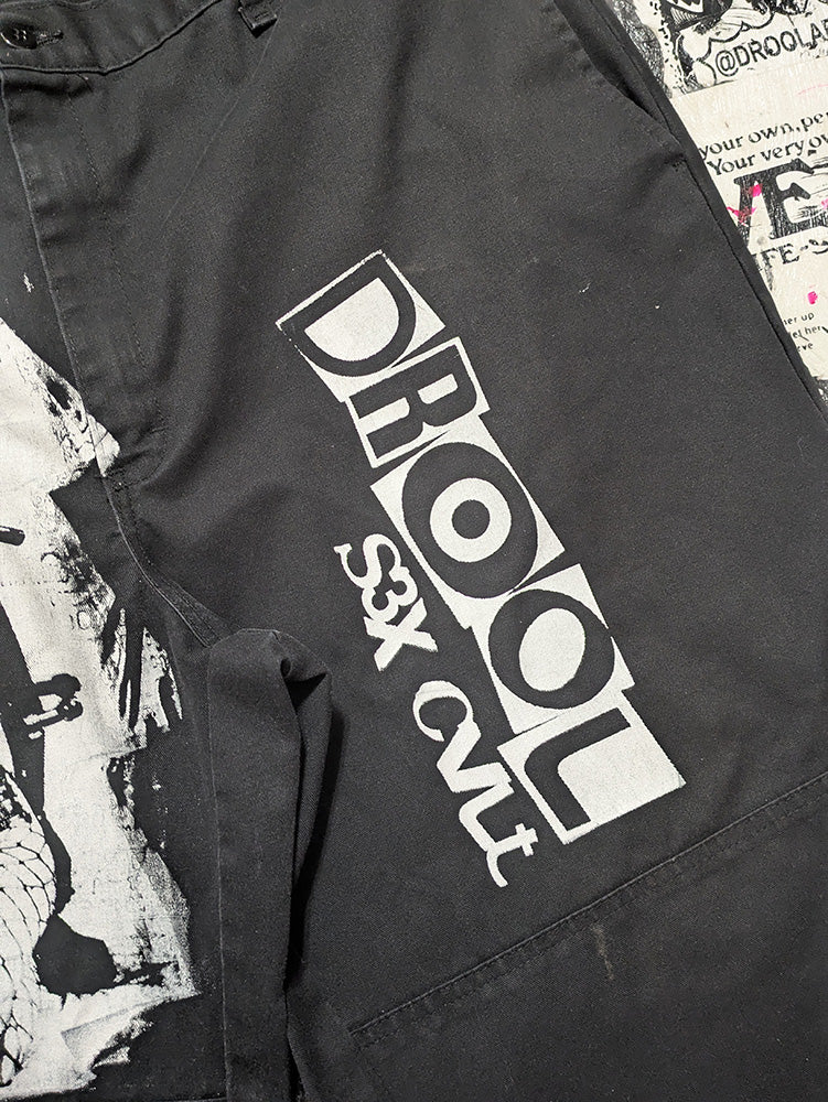 FOMO Collection - DISTRESSED Dickies Box Head Pants  - XL(Waist = 38", Length = 40", Inseam = 28") - 13014