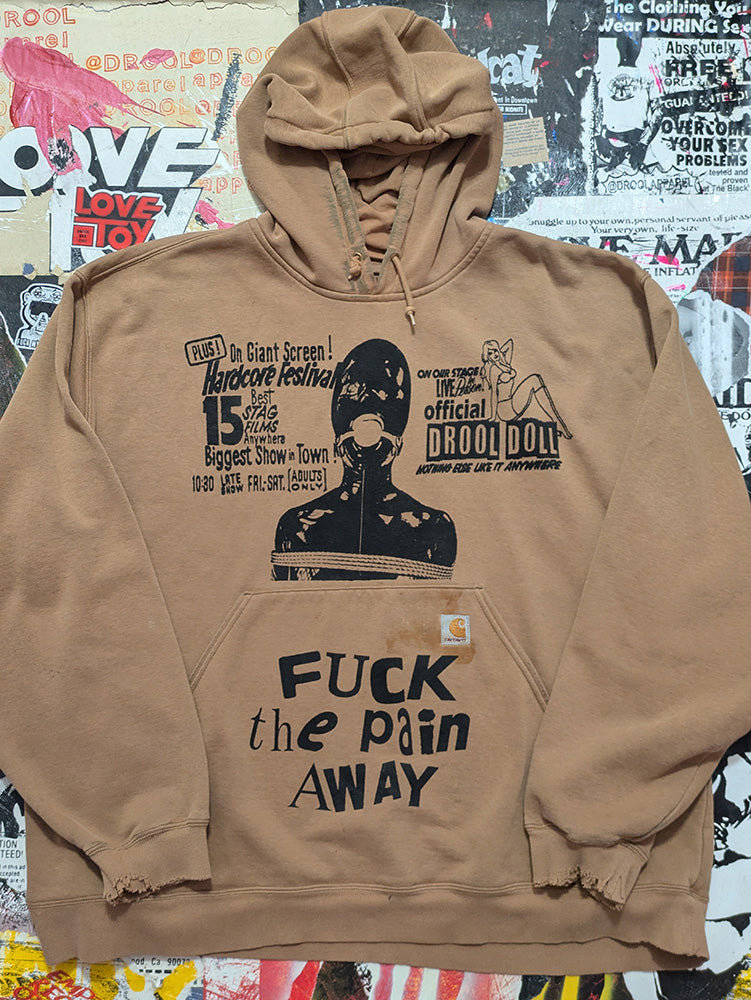 FOMO Collection - DISTRESSED Carhartt Collage Manifesto / FTPA Hoodie  - 4XL - 13019