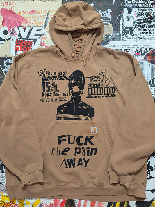 FOMO Collection - DISTRESSED Carhartt Collage Manifesto / FTPA Hoodie  - 4XL - 13019