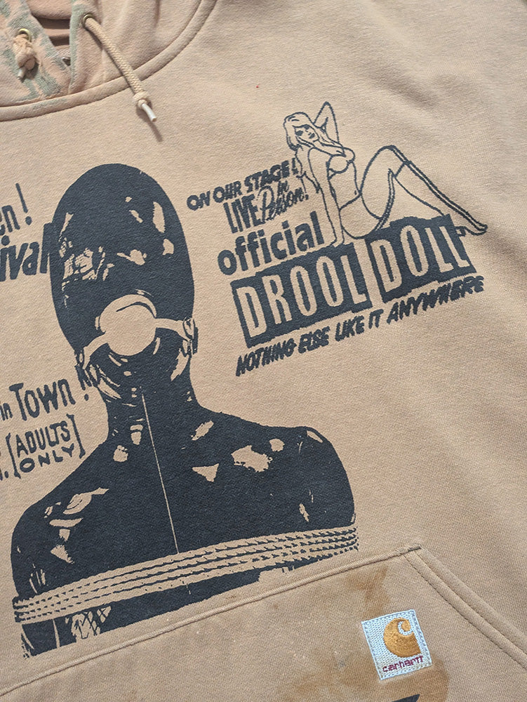 FOMO Collection - DISTRESSED Carhartt Collage Manifesto / FTPA Hoodie  - 4XL - 13019