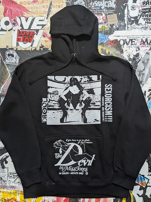 FOMO Collection - Collage Rubber Nun In Pittsburgh / Devil In Miss Jones Hoodie  - L - 13023