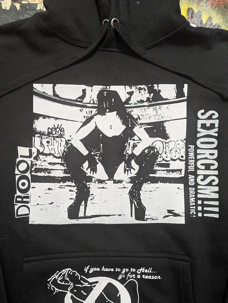 FOMO Collection - Collage Rubber Nun In Pittsburgh / Devil In Miss Jones Hoodie  - L - 13022