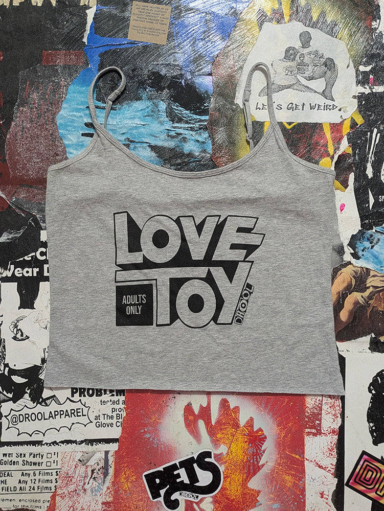 FOMO Collection - Love Toy Raw Cut Crop Tank Top  - M - 13030