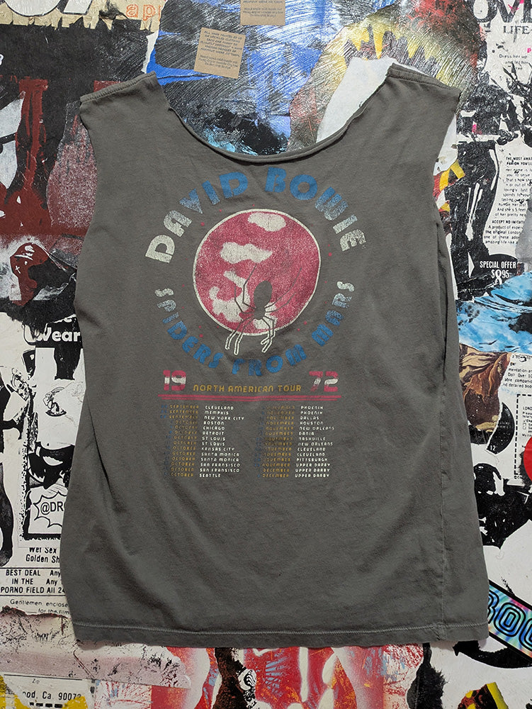 FOMO Collection - David Bowie Box Head Raw Cut Tank Top  - S - 1317