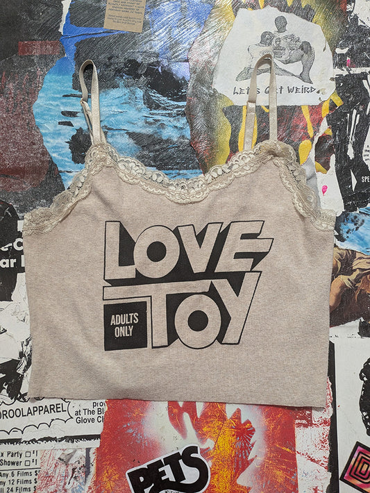 FOMO Collection - Love Toy Raw Cut Crop Top  - L - 13117