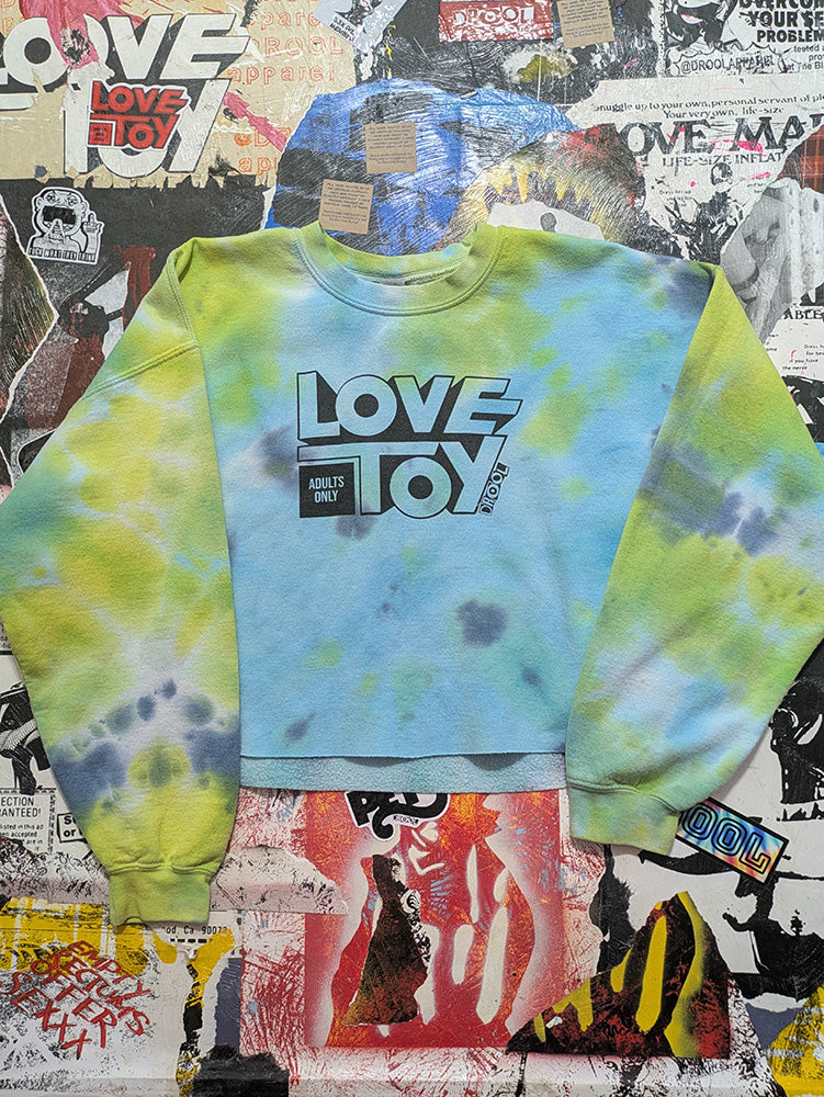 FOMO Collection - Love Toy Raw Cut Crop Top Crewneck  - 2XL - 13114