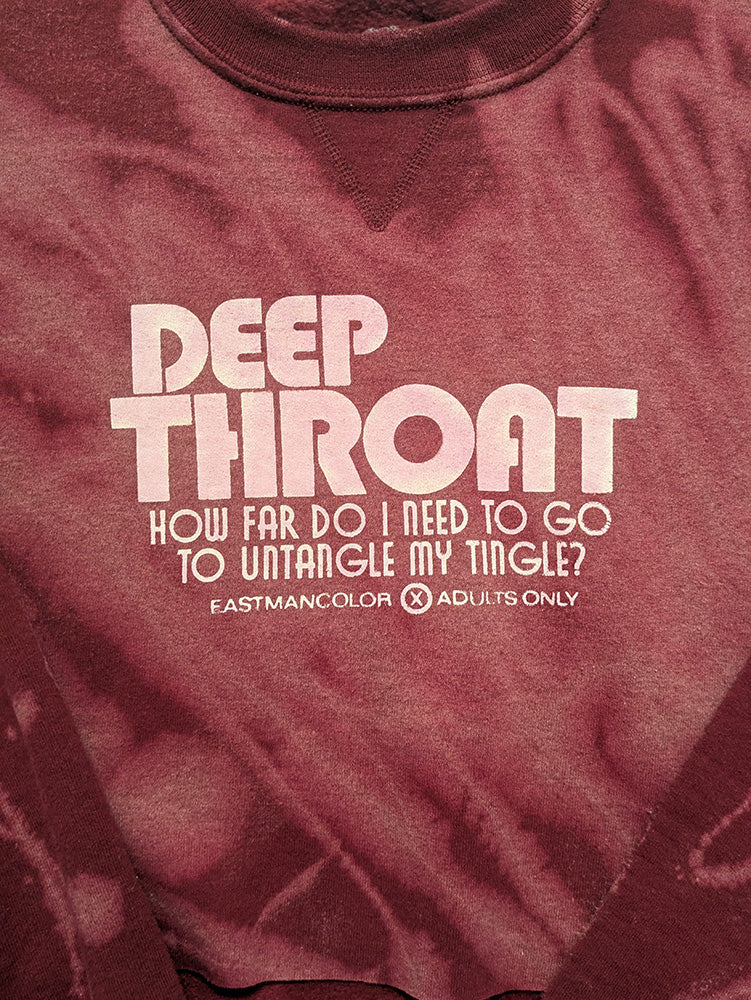 FOMO Collection - Deep Throat Raw Cut Crop Top Crewneck  - L - 13120