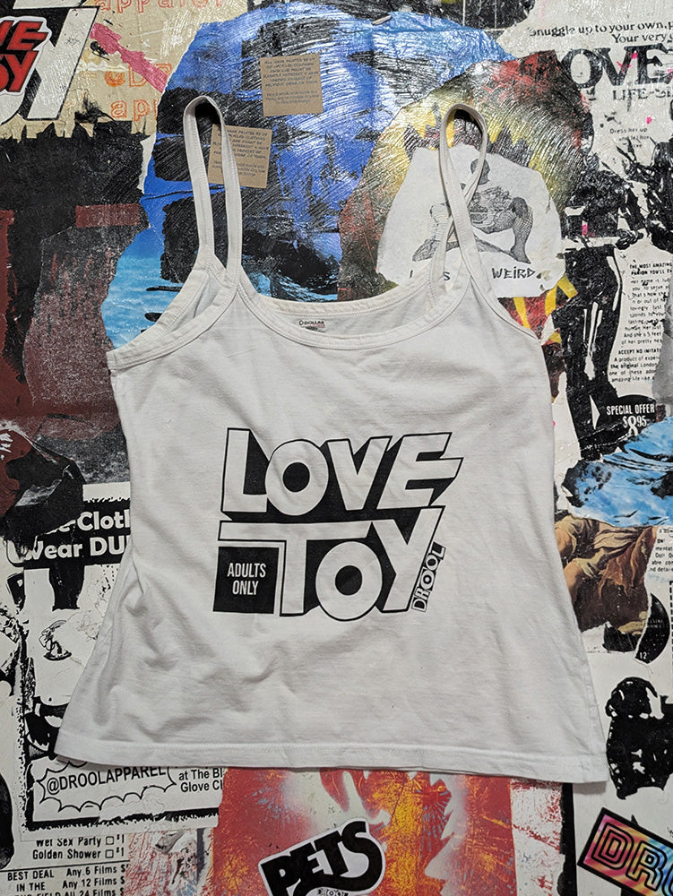 FOMO Collection - DISTRESSED Love Toy Tank Top  - L - 1327