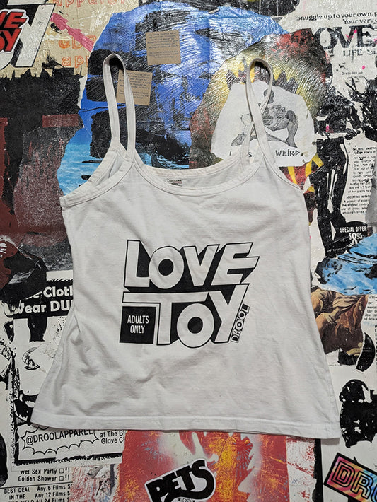 FOMO Collection - DISTRESSED Love Toy Tank Top  - L - 1327