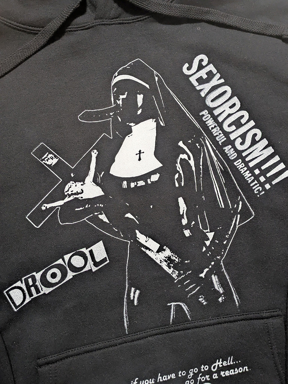 FOMO Collection - Collage Magdalene / Devil In Miss Jones Hoodie  - L - 13223