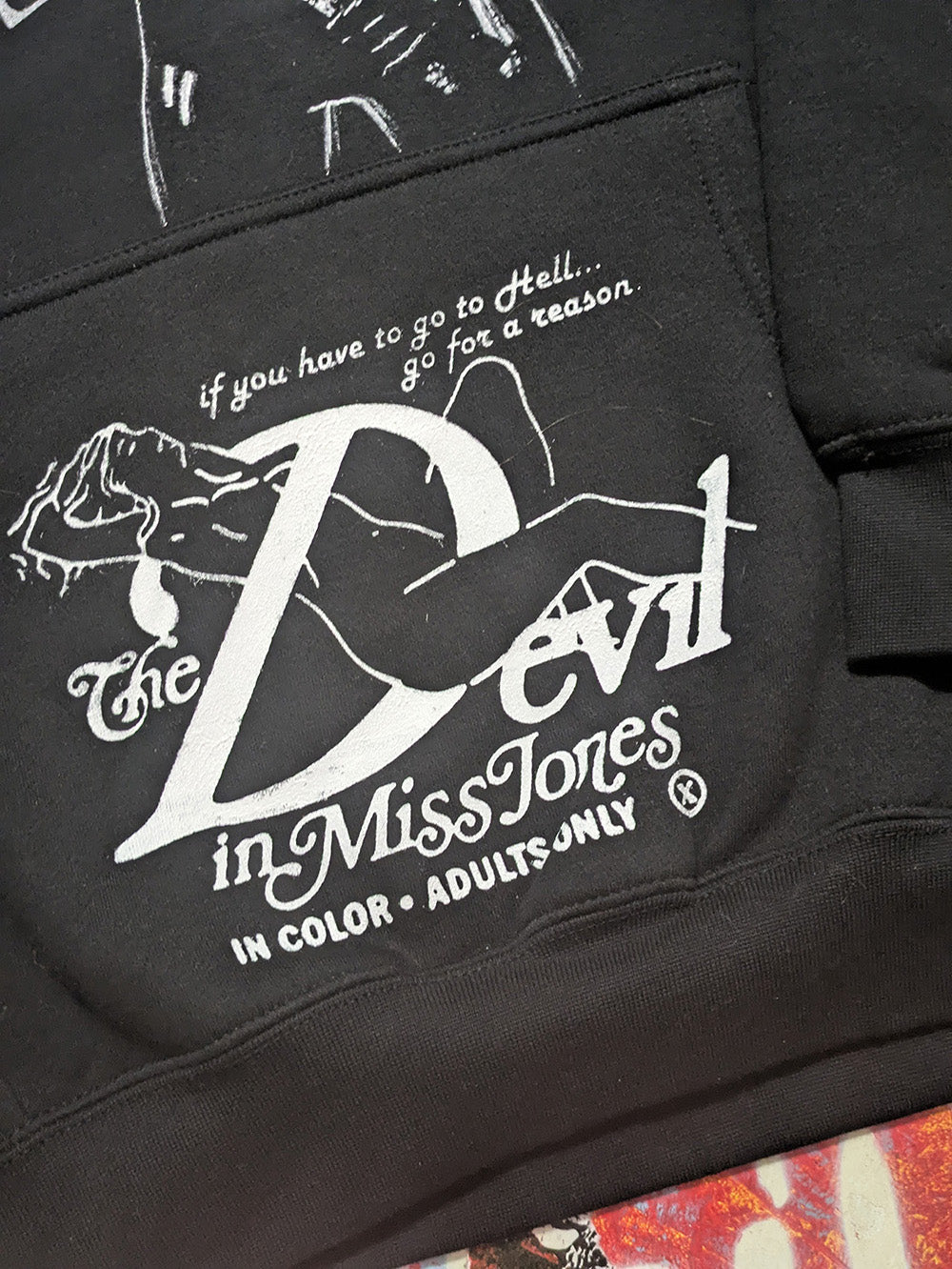 FOMO Collection - Collage Magdalene / Devil In Miss Jones Hoodie  - L - 13223