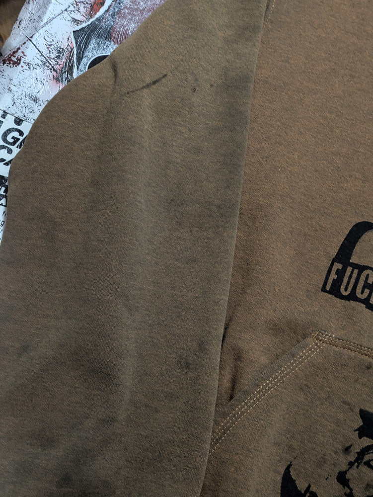 FOMO Collection - DISTRESSED( sun faded) Carhartt Collage FWTT / Feel Everything Hoodie  - XL - 13224