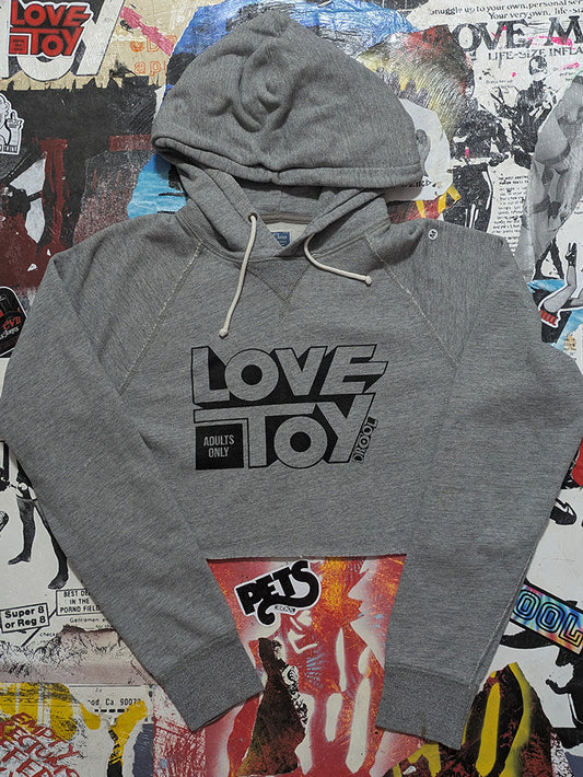 FOMO Collection - Love Toy Raw Cut Crop Top Hoodie  - M - 13231