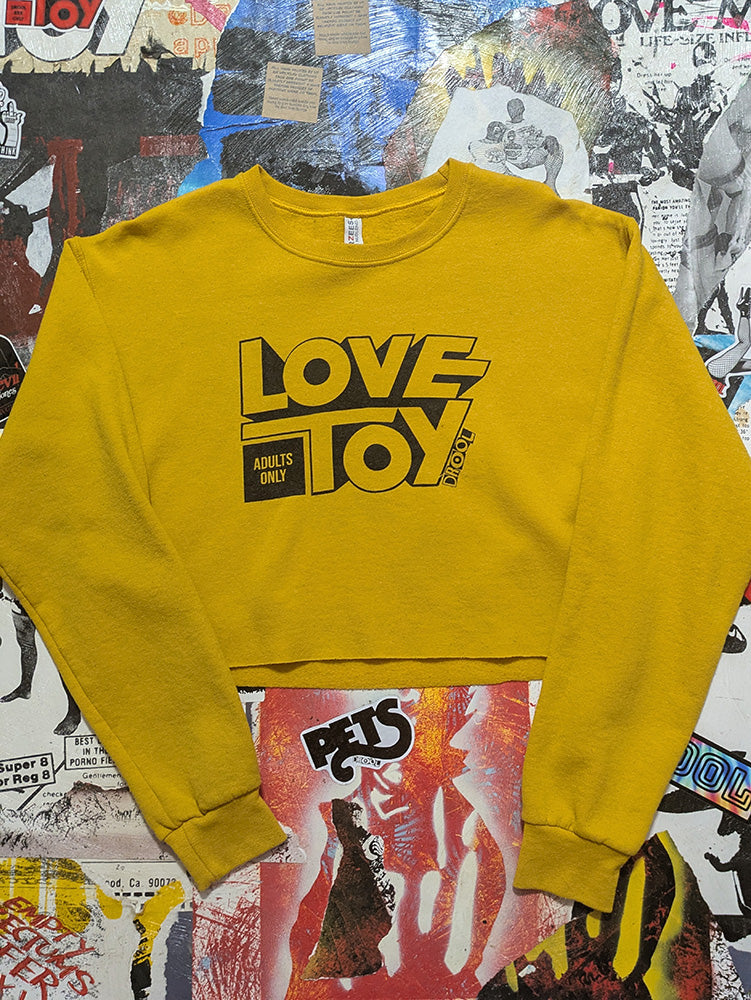 FOMO Collection - Love Toy Raw Cut Crop Top Crewneck  - S - 13236