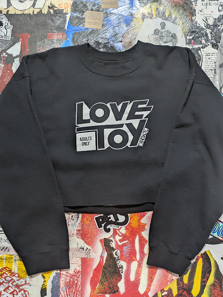 FOMO Collection - Love Toy Raw Cut Crop Top Crewneck  - XL - 13237