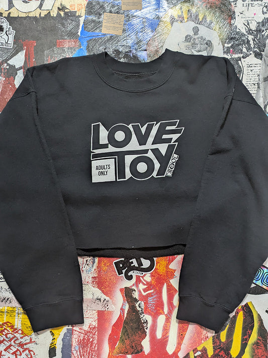 FOMO Collection - Love Toy Raw Cut Crop Top Crewneck  - XL - 13237