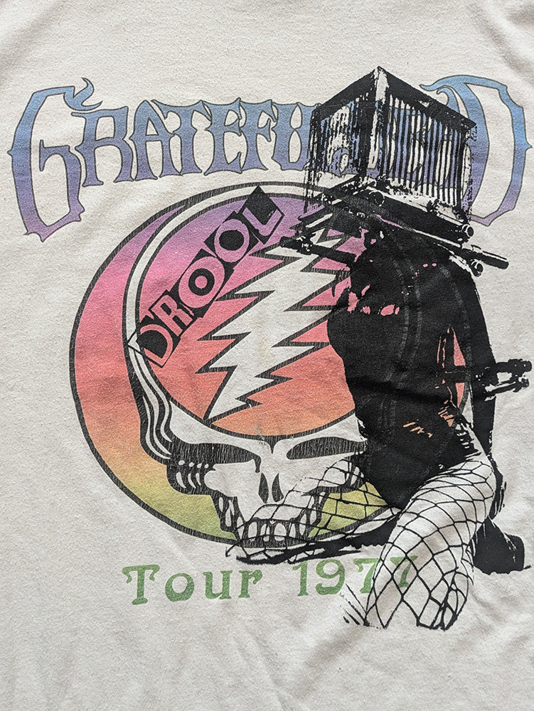 FOMO Collection - DISTRESSED Grateful Dead Box Head Long Sleeve T-Shirt  - 2XL - 13314