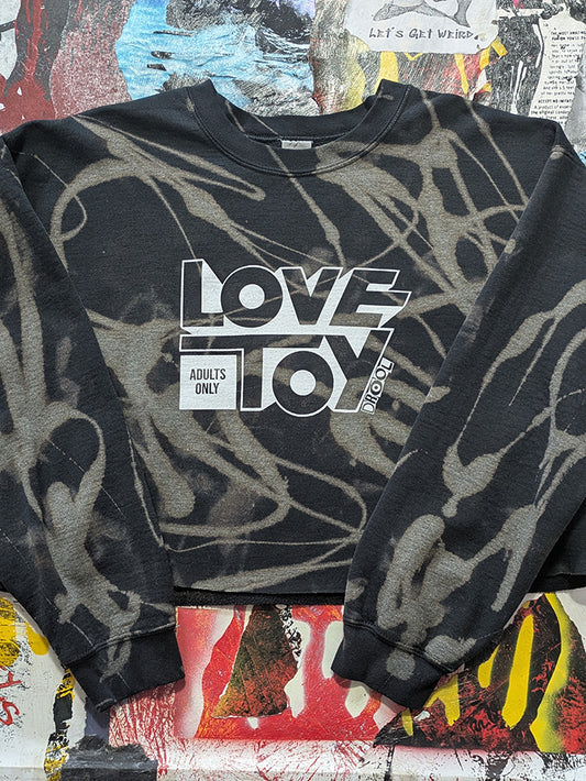 FOMO Collection - Love Toy Raw Cut Crop Top Crewneck - L - 13328