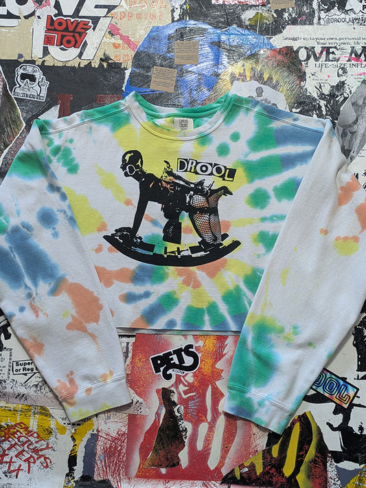 FOMO Collection - Rubber Pony Raw Cut Crop Top Crewneck - XL - 13330