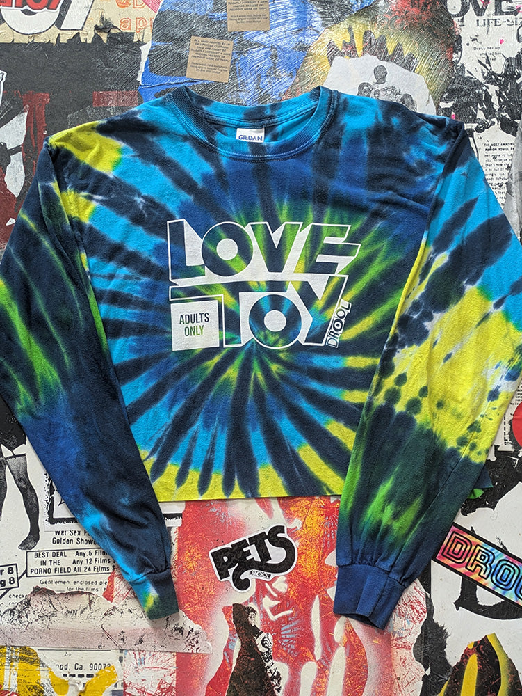 FOMO Collection - Love Toy Raw Cut Crop Top  Long Sleeve - M - 13337