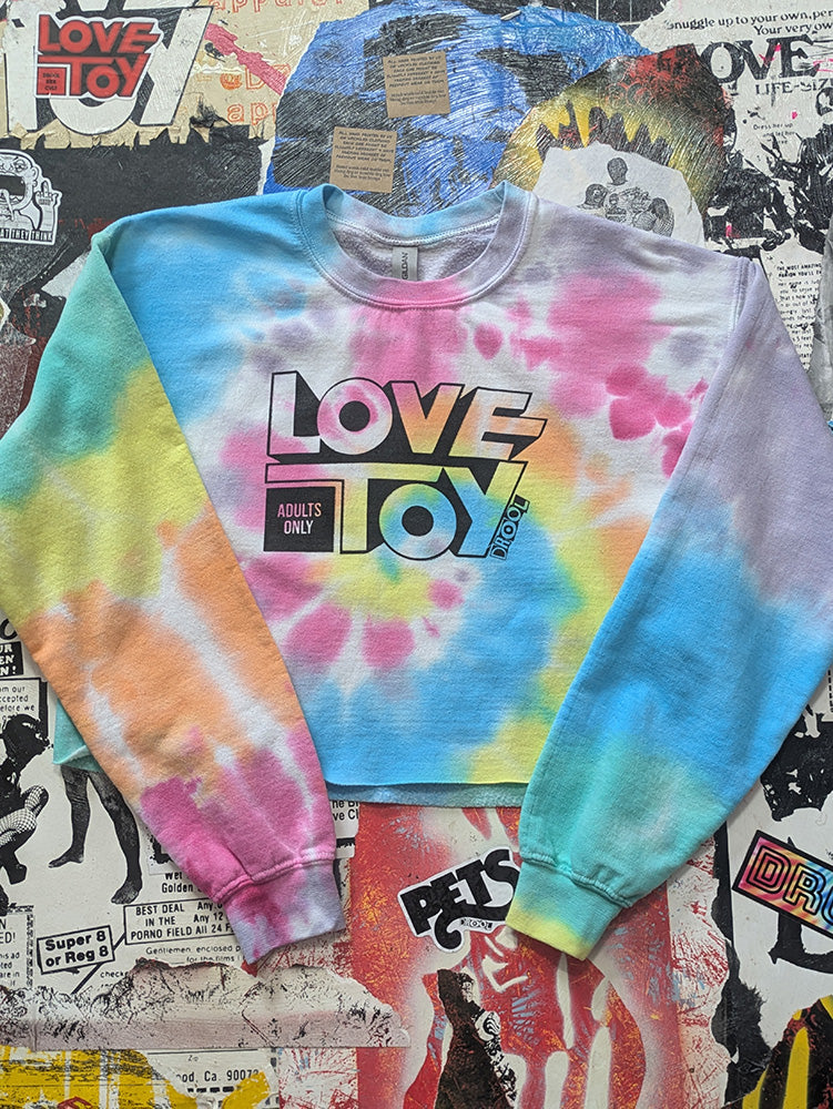 FOMO Collection - Love Toy Raw Cut Crop Top Crewneck - M - 13338