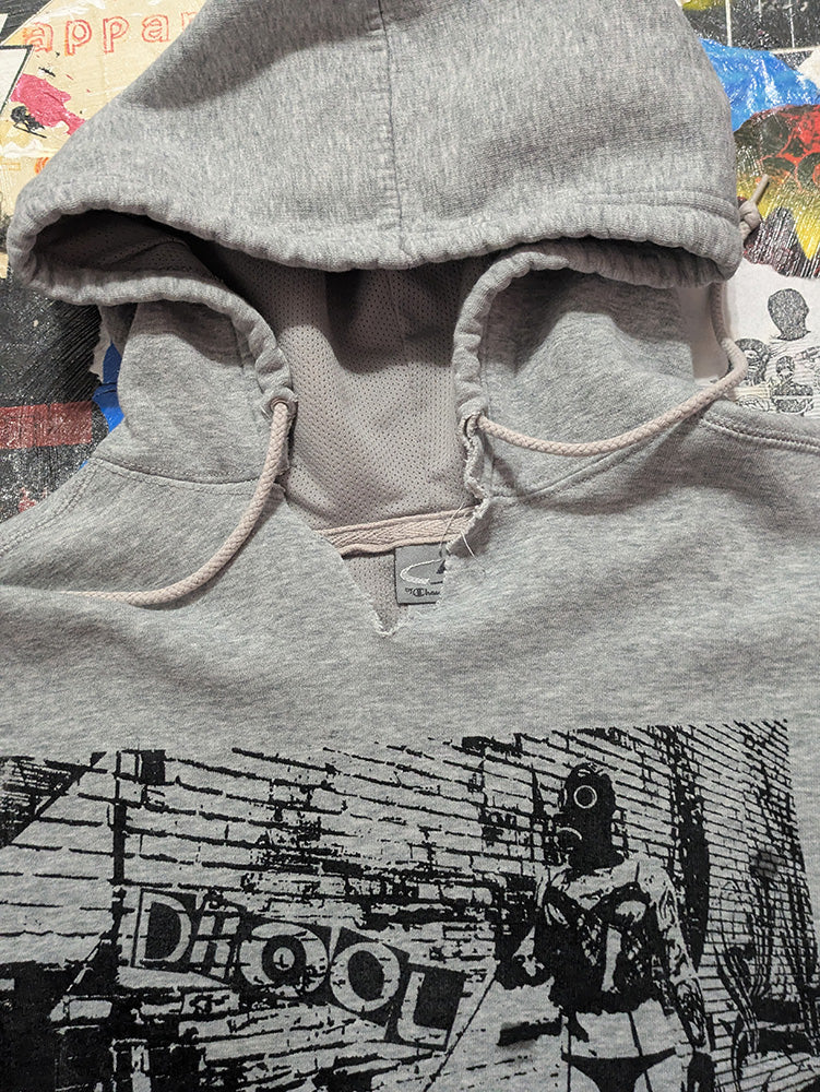 FOMO Collection - DISTRESSED Walk Your Dog Raw Cut Crop Top Hoodie  - 2XL - 13418