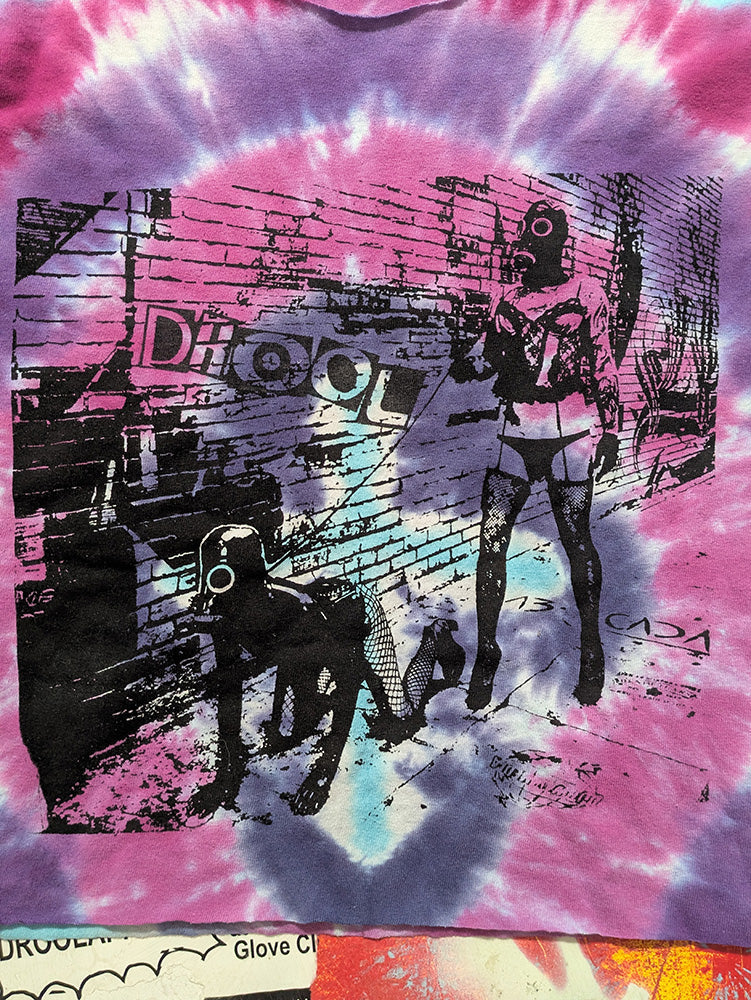 FOMO Collection - Walk Your Dog Raw Cut Crop Top  - M - 13419