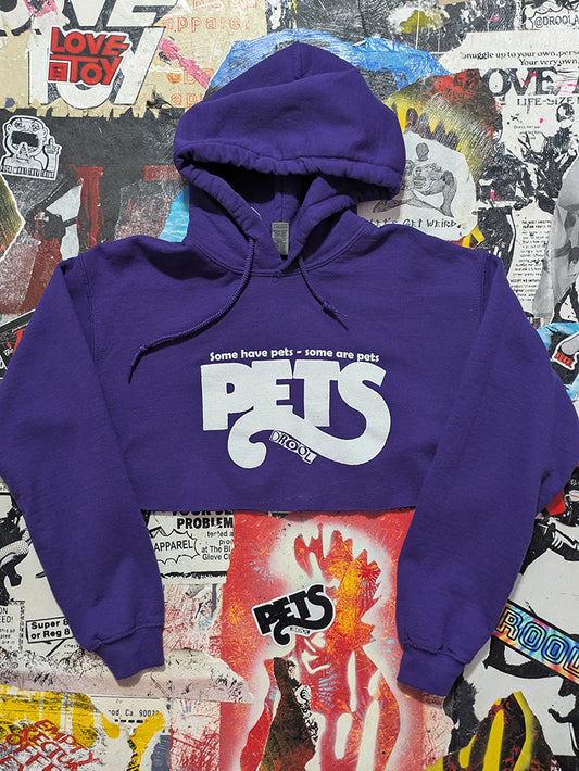FOMO Collection - Pets Raw Cut Crop Top Hoodie  - S - 13423