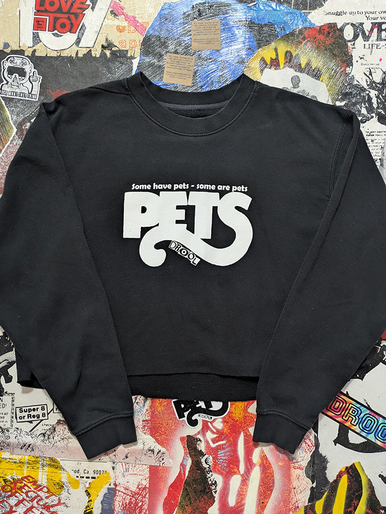FOMO Collection - Pets Raw Cut Crop Top Crewneck  - L - 13426