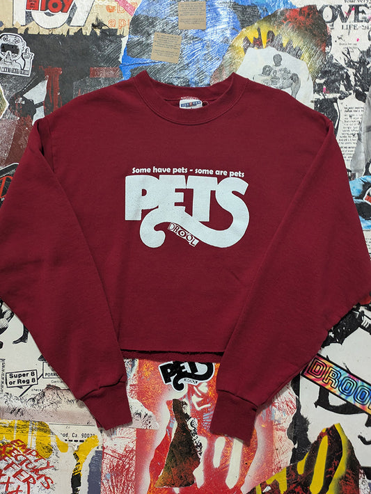 FOMO Collection - Pets Raw Cut Crop Top Crewneck  - M - 13428