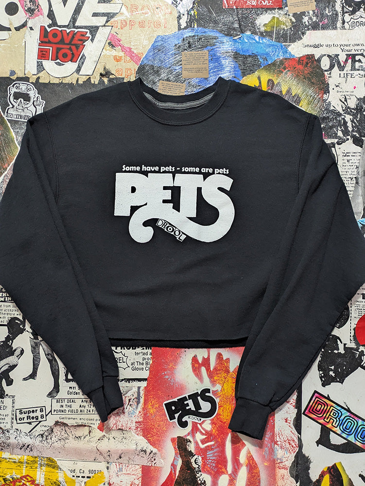 FOMO Collection - Pets Raw Cut Crop Top Crewneck  - M - 13429